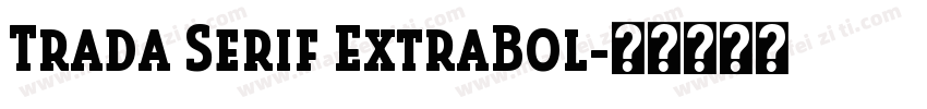 Trada Serif ExtraBol字体转换